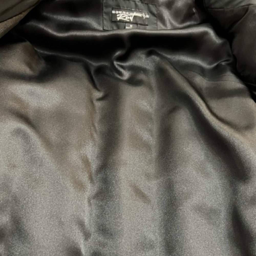 Black Rivet Black Down Zip Jacket - Picture 4 of 6